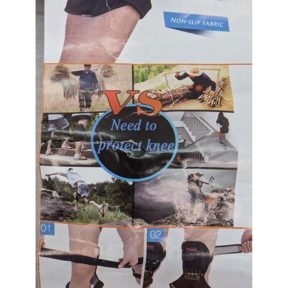 VS Joint Support Knee Pads Knee Stabilizer Rebound Spring Black Set of 2 - Picture 11 of 11